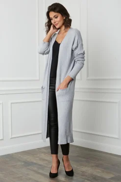 Gilet Mali Gris-Fleur de cachemire Hot
