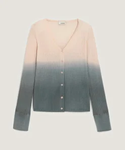 Gilet Maëlys 100% laine tie & dye beige chair-Rodier Clearance