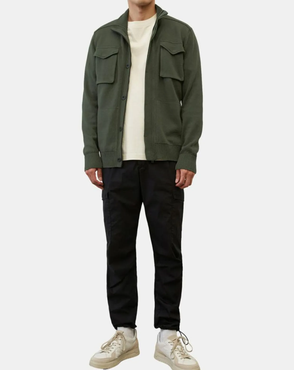 Homme Marc O'Polo Gilets Et Cardigans^Gilet Militaire kaki