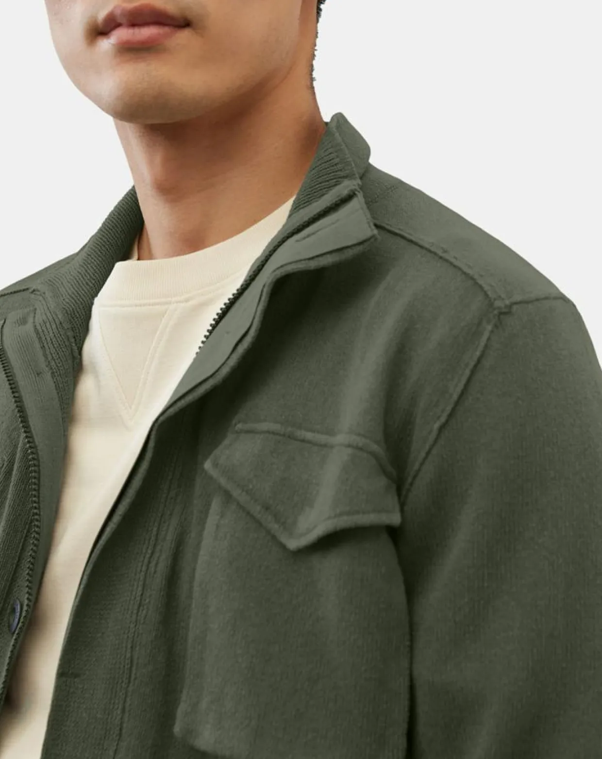 Homme Marc O'Polo Gilets Et Cardigans^Gilet Militaire kaki
