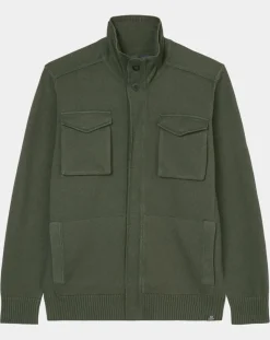 Homme Marc O'Polo Gilets Et Cardigans^Gilet Militaire kaki