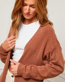 Gilet Nina camel-Fleur de cachemire