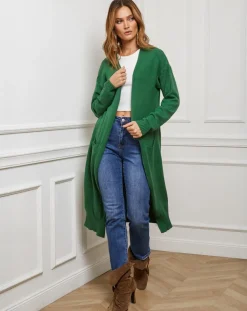 Femme Fleur de cachemire Gilets Et Cardigans^Gilet Nina vert