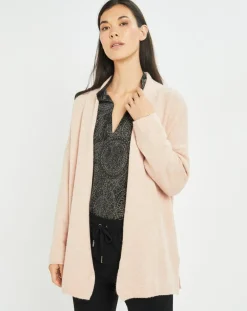 Femme Lauren Vidal Gilets Et Cardigans^Gilet Plume rose pâle