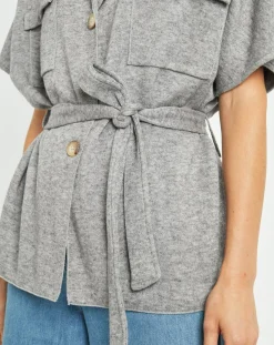 Femme Lauren Vidal Gilets Et Cardigans^Gilet Roy gris