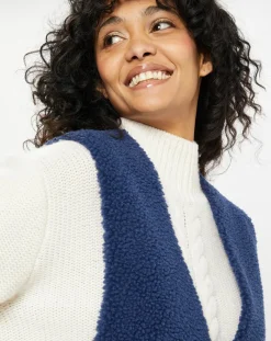Femme Lou Andrea Gilets Et Cardigans^Gilet réversible en Fausse Fourrure Dafne indigo