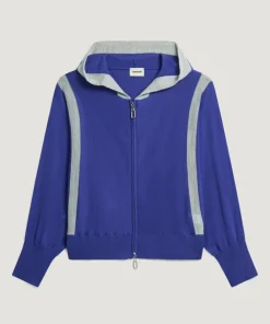 Femme Rodier Gilets Et Cardigans^Gilet Sacha 100% Laine Bi-Couleur bleu outremer
