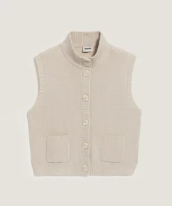 Femme Rodier Gilets Et Cardigans^Gilet Sharifa manches courtes col mont blanc écru