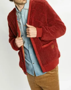 Homme Scotch & Soda Gilets Et Cardigans^Gilet Teddy en Sherpa rouge
