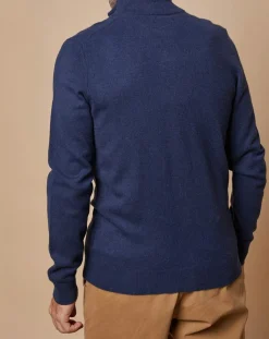 Homme Oscar et Louise Gilets Et Cardigans^Gilet zippé 100% Cachemire John bleu marine