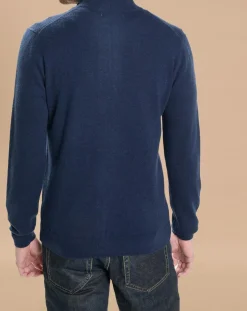 Homme Oscar et Louise Gilets Et Cardigans^Gilet zippé 100% Cachemire John bleu marine