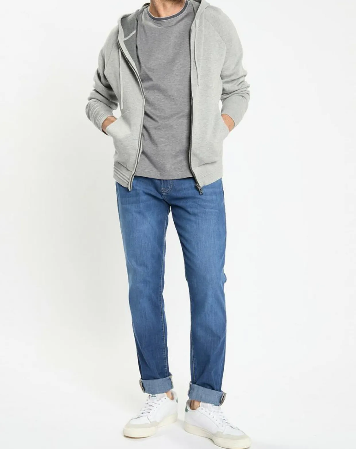 Homme Hackett London Gilets Et Cardigans^Gilet zippé à capuche gris