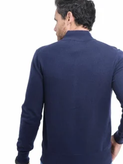 Homme C&Jo Gilets Et Cardigans^Gilet zippé classique bleu nuit