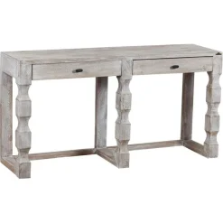 Bois & Chiffons Tables^Grande console bois hampton marron - 147x41x76 cm