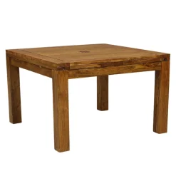 Bois & Chiffons Tables^Grande table à manger carréé allonge 130 Acacia Gordon Marron - 130x130x78 cm