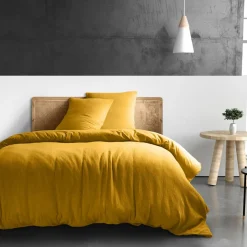 Housse de couette 100% Gaze de coton jaune-Baton Rouge