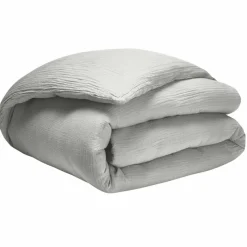Housse de couette 100% Gaze de coton grise-Baton Rouge Online