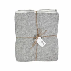 Bed and Philosophy Linge De Lit, Ensembles^Housse de couette en lin et coton grise 220x240 cm