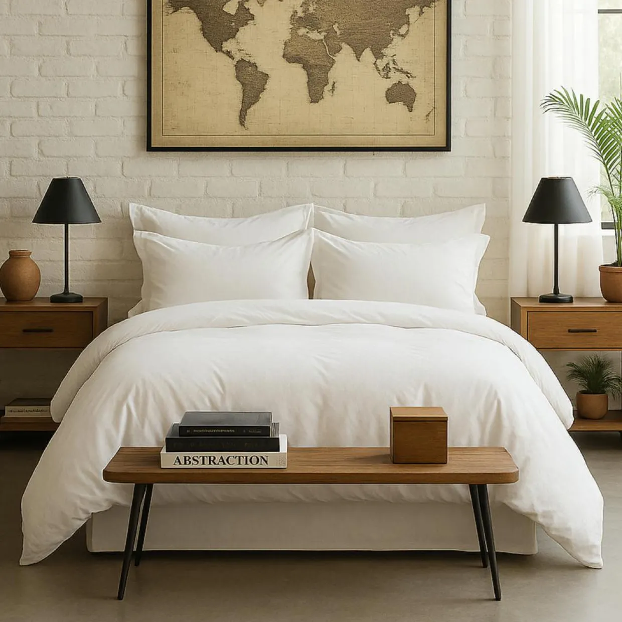 Baton Rouge Linge De Lit, Ensembles^Housse de couette en percale de coton lavé blanc nuage