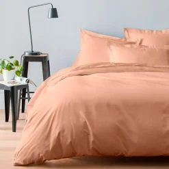 Baton Rouge Linge De Lit, Ensembles^Housse de couette satin de coton lavé rose