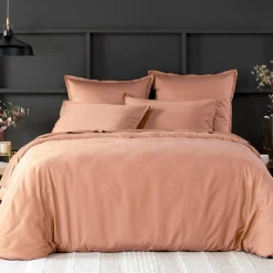 Baton Rouge Linge De Lit, Ensembles^Housse de couette satin de coton lavé rose