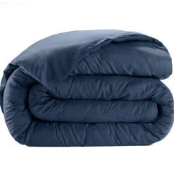 Housse de couette satin de coton lavé bleue-Baton Rouge Clearance