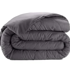 Baton Rouge Linge De Lit, Ensembles^Housse de couette satin de coton lavé grise
