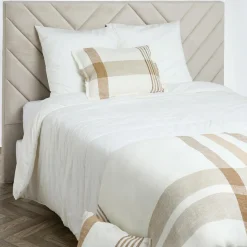 Haomy Coussins, Galettes De Sièges^Housse de coussin 100% Lin Aalborg tabac - 40x60 cm