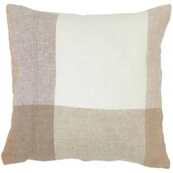 Haomy Coussins, Galettes De Sièges^Housse de coussin 100% Lin Saporo pétale - 45x45 cm