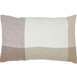 Haomy Coussins, Galettes De Sièges^Housse de coussin 100% Lin Saporo pétale - 50x80 cm