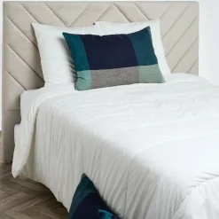 Housse de coussin 100% Lin Saporo encre - 50x80 cm-Haomy Best