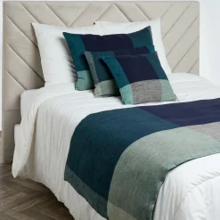Housse de coussin 100% Lin Saporo encre - 50x80 cm-Haomy Best