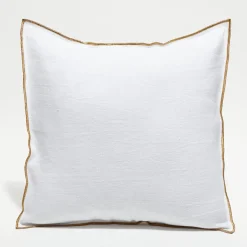 Apotheca Coussins, Galettes De Sièges^Housse de coussin en lin lavé blanche - 45x45 cm