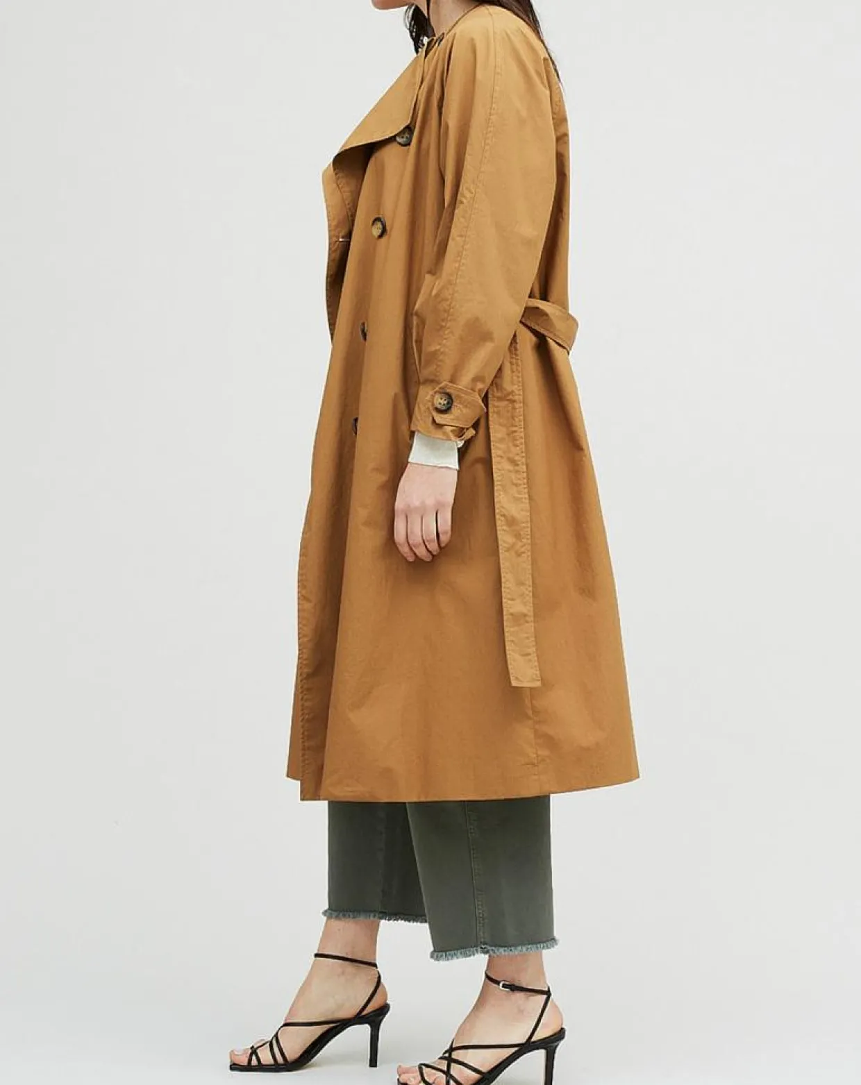 Femme Chloé Stora Manteaux^Imperméable en Toile de coton Guy camel