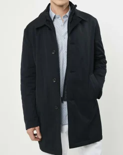 Homme Hackett London Manteaux^Imperméable Membrane bleu marine