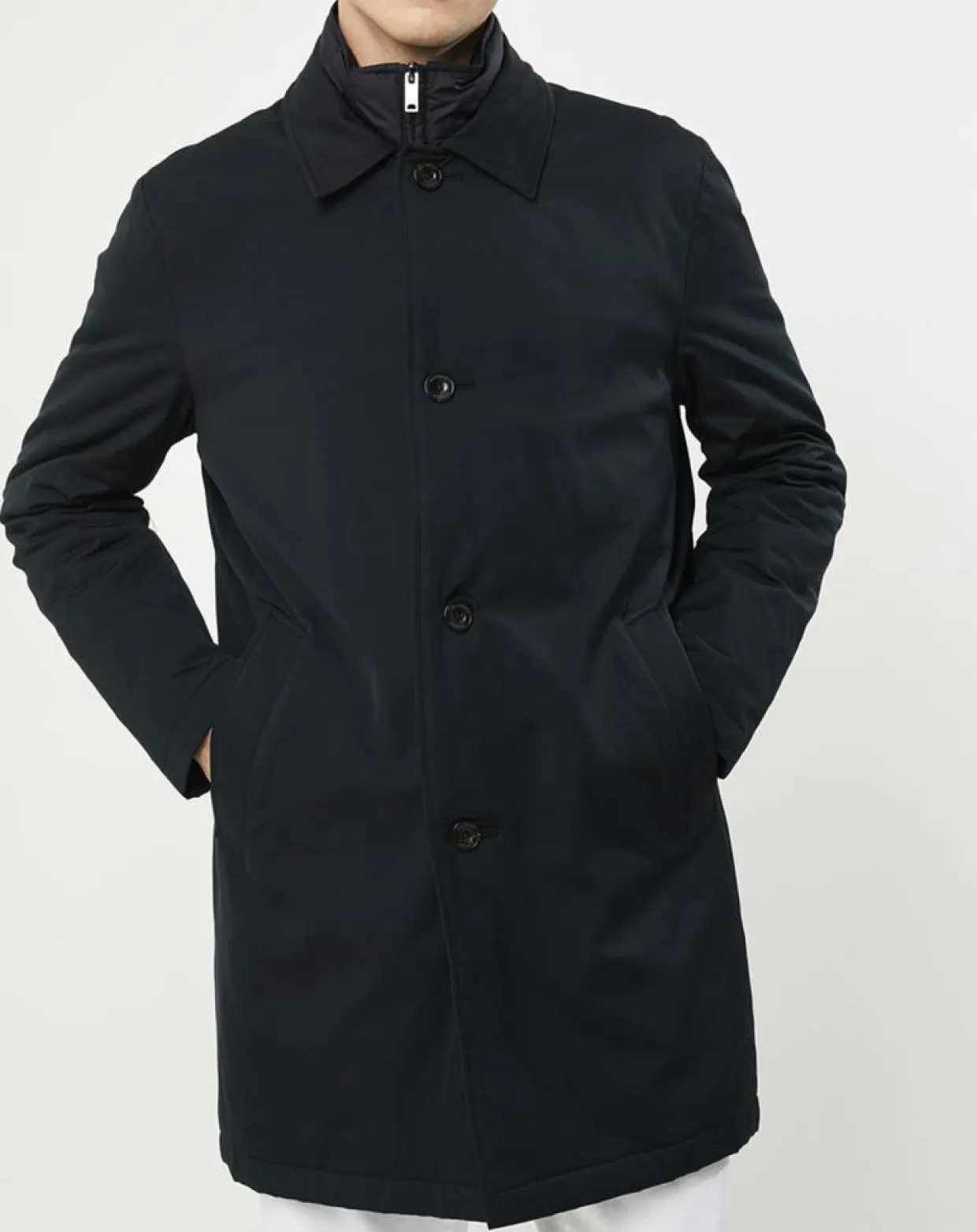 Homme Hackett London Manteaux^Imperméable Membrane bleu marine