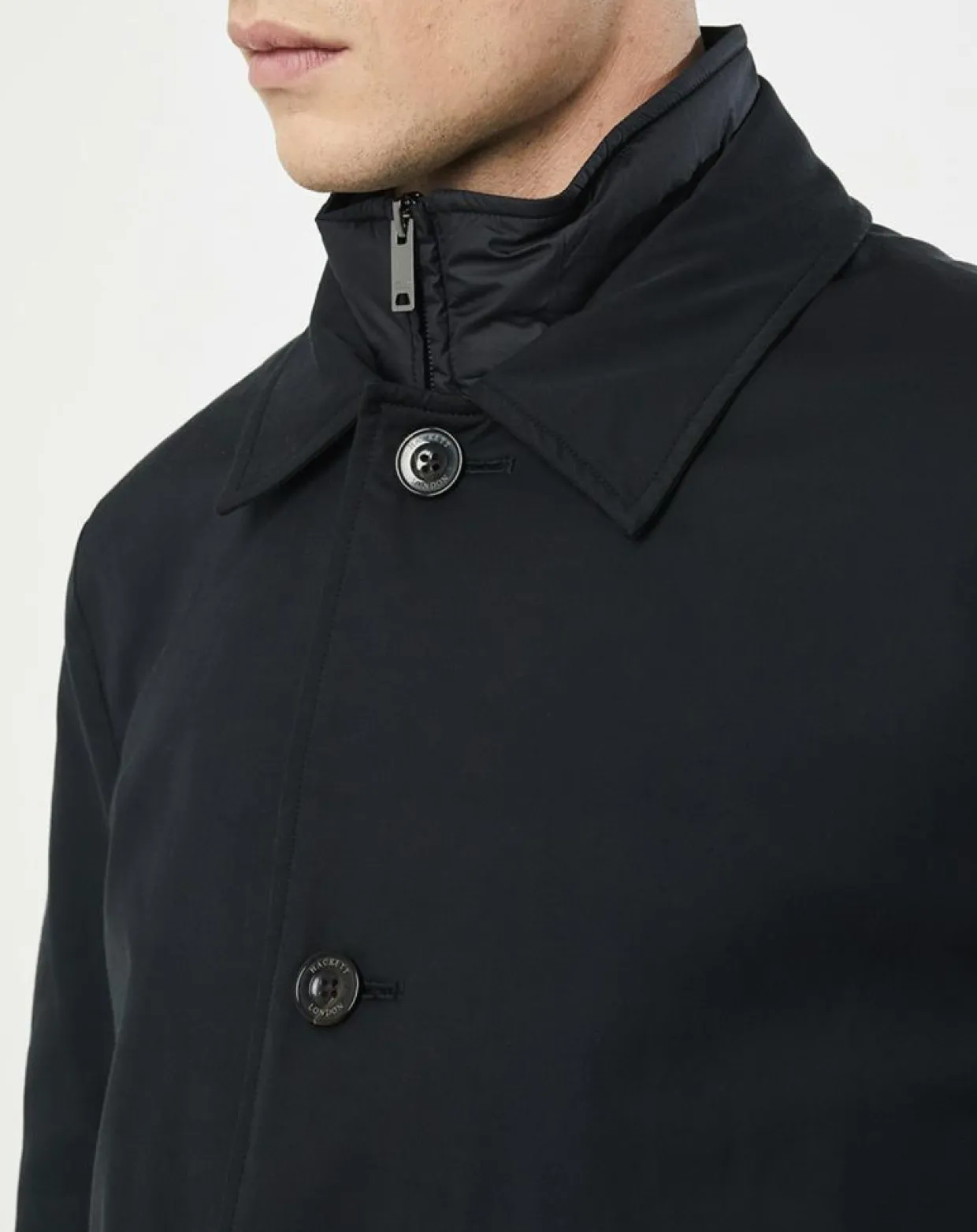 Homme Hackett London Manteaux^Imperméable Membrane bleu marine