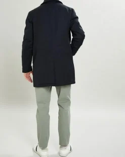 Homme Hackett London Manteaux^Imperméable Membrane bleu marine