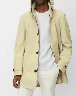 Imperméable Technique à Capuche Non Doublé beige-Marc O'Polo Online