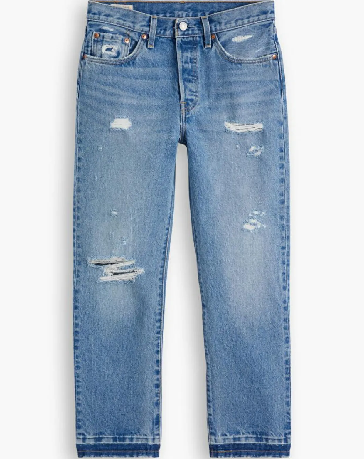 Femme Levi's® Jeans^Jean 501 Crop coupe droite bleu
