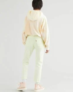 Jean 501 Crop In The Lime pastel jaune-Levi's® Online