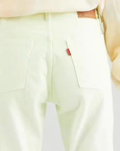 Jean 501 Crop In The Lime pastel jaune-Levi's® Online