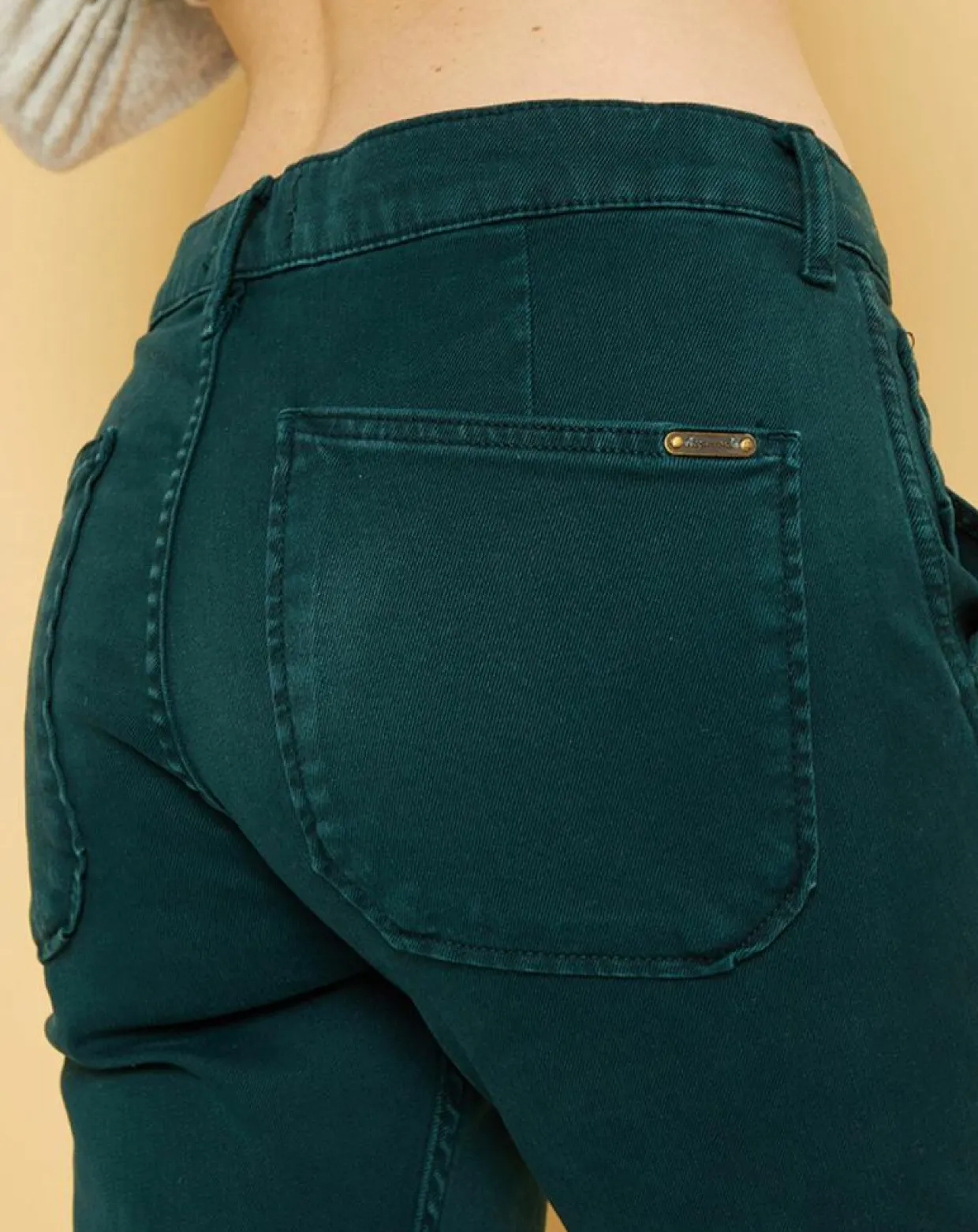 Jean Denim Georgia vert bouteille-Acquaverde Discount