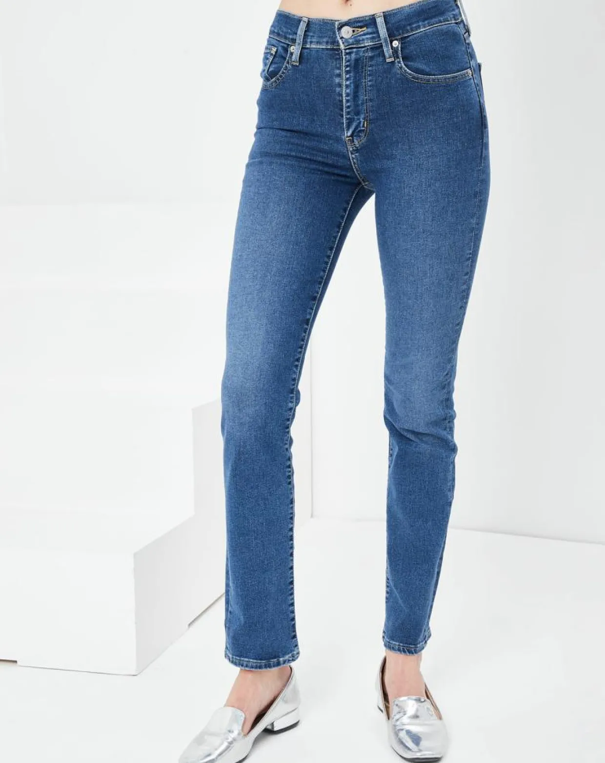 Femme Levi's® Jeans^Jean 724 High Straight Paris Stroll bleu