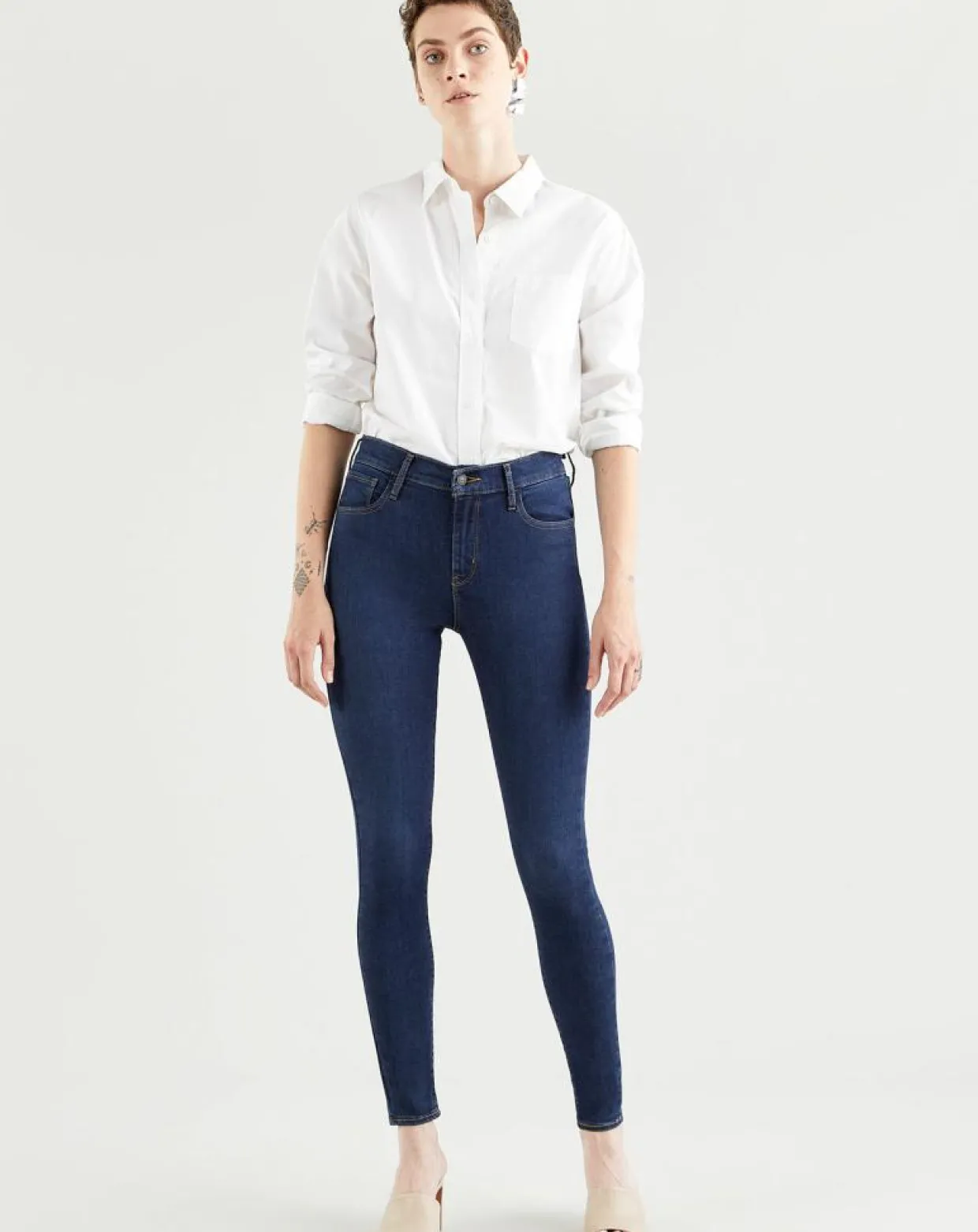 Jean 720 Hirise Super Skinny sculpt Echo B bleu-Levi's® New