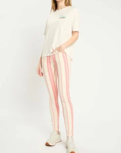 Femme Scotch & Soda Jeans^Jean à rayures rose/écru