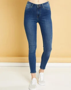 Femme Acquaverde Jeans^Jean slim Twiggy bleu foncé