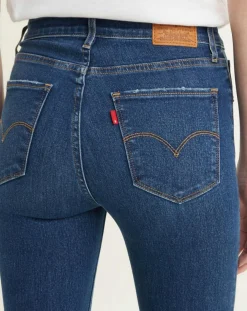 Jean 721 taille haute Skinny bleu foncé-Levi's® Clearance