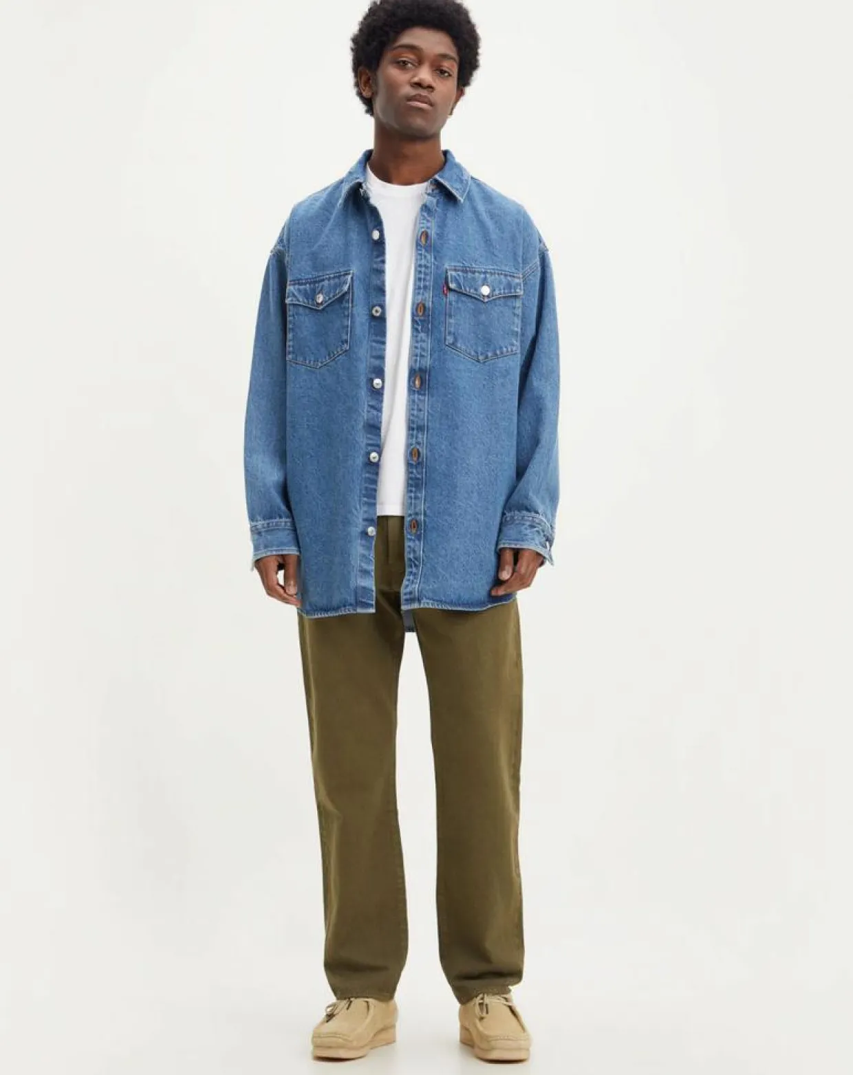 Homme Levi's® Jeans^Jean 551™ Z en Coton & Chanvre Authentic Straight vert kaki