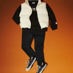 Enfant Galeries Lafayette & Kids Garçon^Jean ajusté en Coton bio Karl stretch noir